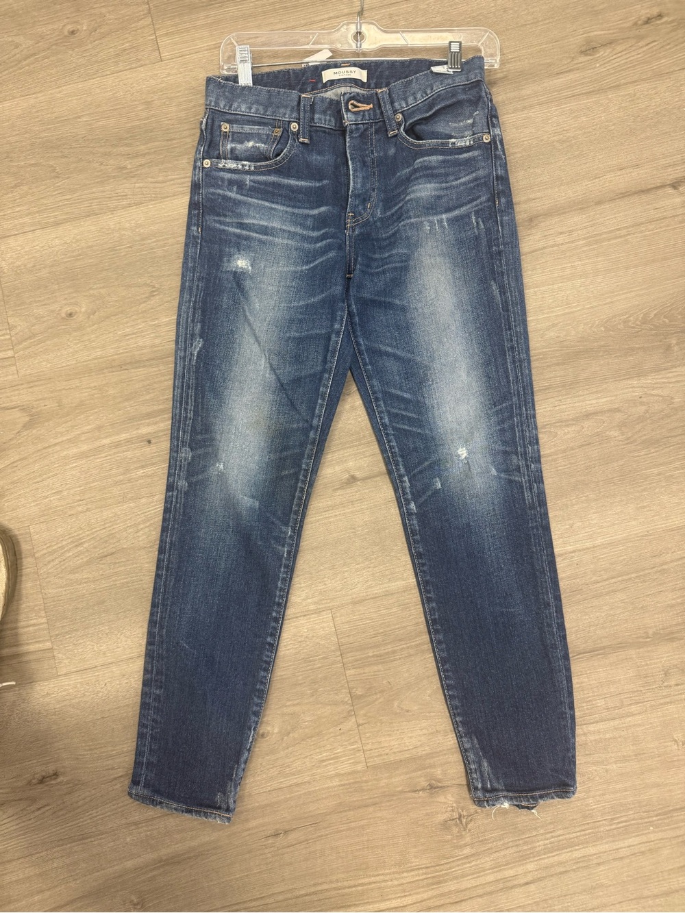 Moussy Vintage Natalia Slim Tapered Faded Blue Skinny Jeans - Picture 7 of 7